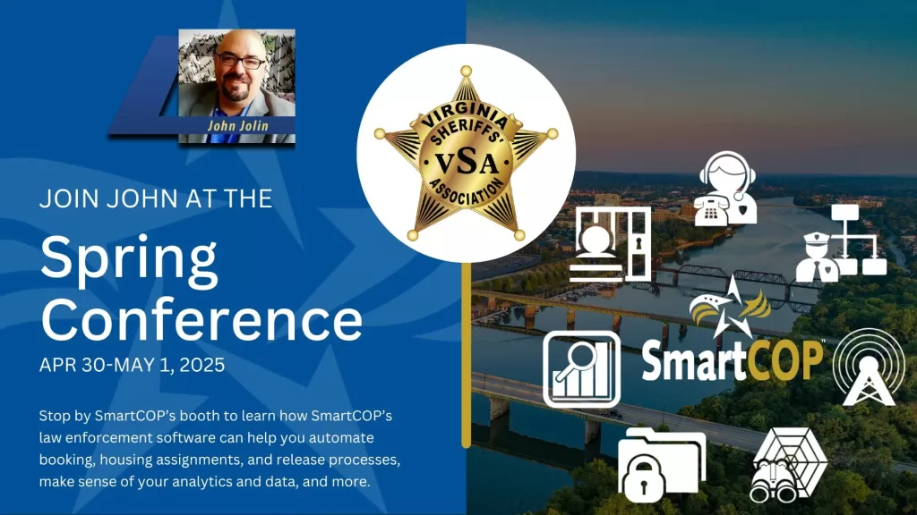 SmartCOP is attending the 2025 VSA Spring Conference in Roanoke! Visit our booth to explore our public safety software solutions