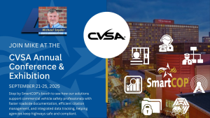 Join SmartCOP at the 2025 CVSA Annual Conference in Denver. Discover tools that streamline commercial vehicle safety enforcement and reporting.