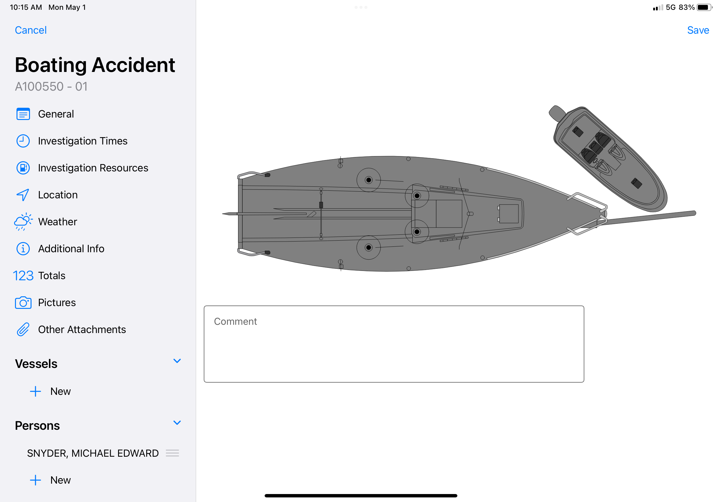 SmartCOP makes it simple for agencies to capture, manage, and submit boating accident reports directly to the U.S. Coast Guard’s Boating Accident Report Database (BARD) system.
