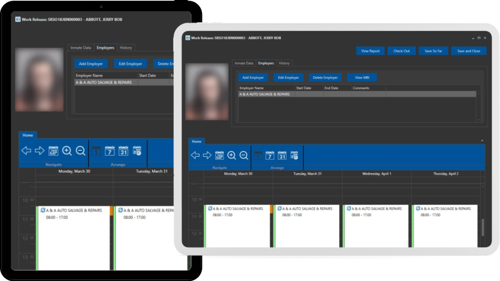 With SmartCOP’s Jail Management System, managing inmate work release is a breeze while keeping your facility paperless.