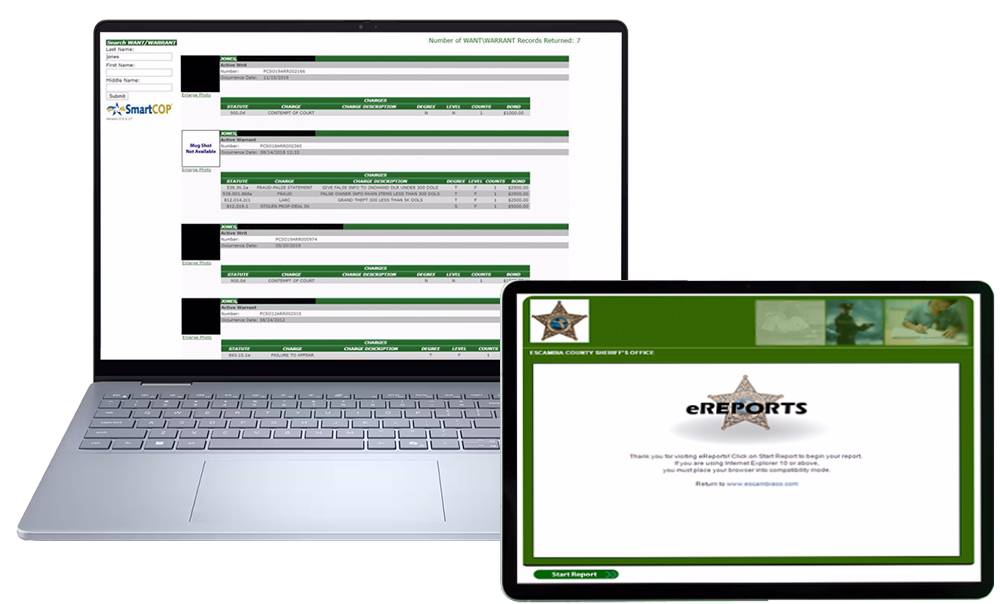 SmartWEB provides seamless public access to law enforcement records through an intuitive online portal.