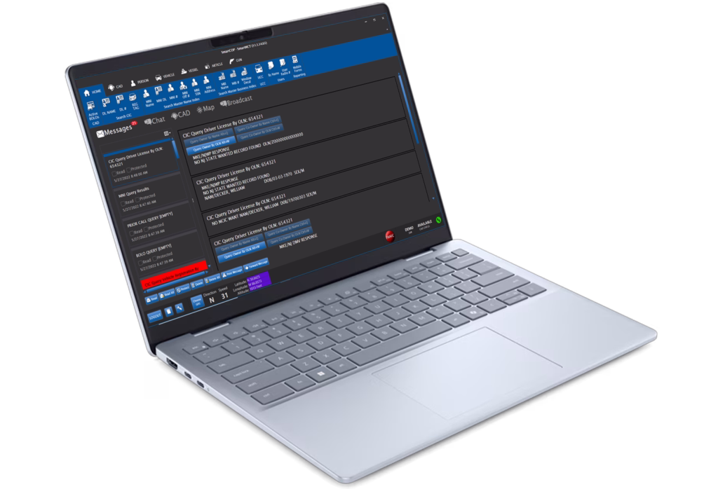Other key features include NCIC integration, allowing users to easily paste responses from national databases, and AVL support for tracking multiple units simultaneously